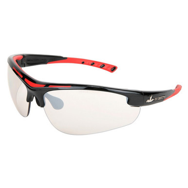 MCR Safety Glasses Dominator 2 Red TPR, Bossman I/O (DM1229)