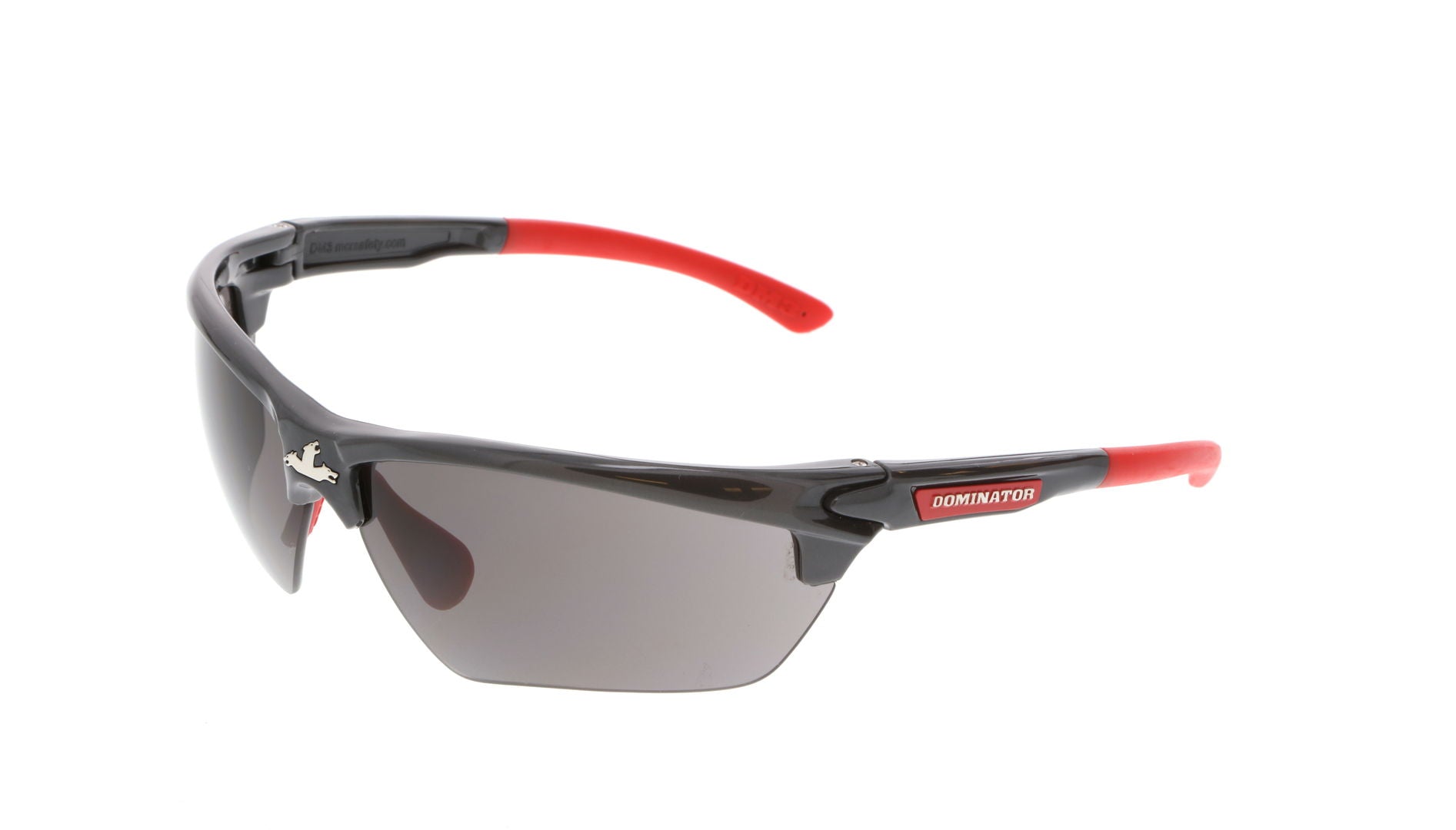 MCR Safety Glasses Dominator DM3 Gun Metal, Gray MAX6 (DM1312PF)