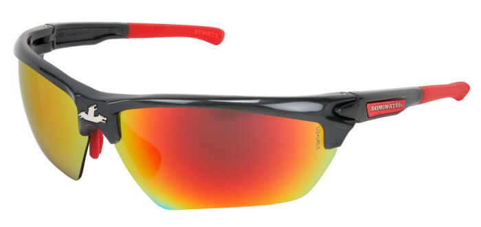 MCR Safety Glasses Dominator DM3 Gun Metal, Fire Polarized (DM131RZ)