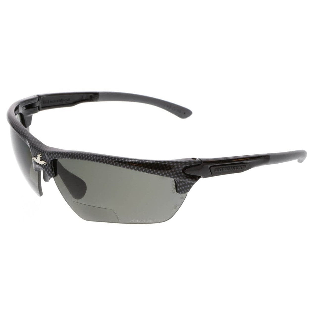 MCR Safety Glasses Dominator DM3 Polarized 1.5 Gray MAX36 (DM3H15GZDC)