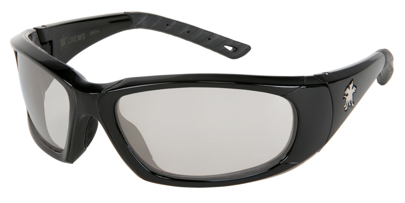 MCR Safety Glasses ForceFlex FF3 Black Frame I/O Clr Mir AF (FF319AF)
