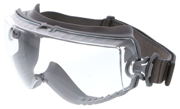 MCR Safety Glasses Hydroblast HB3 Gray, Clear MAX6 Elastic (HB3110PF)