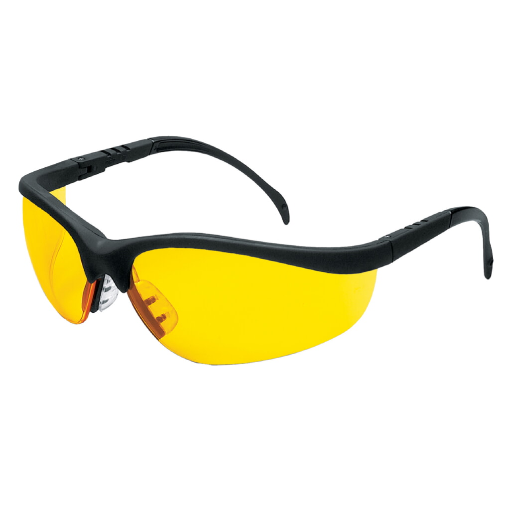 MCR Safety Glasses Klondike KD1 Amber UV-AF Lenses (KD114AF)