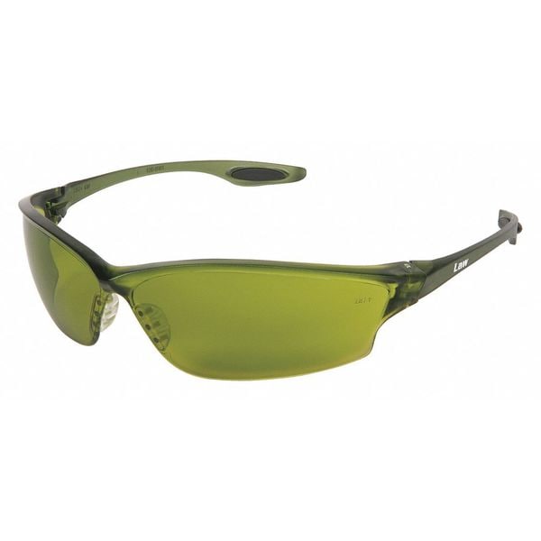 MCR Safety Glasses Law LW2 Filter 2.0 Green Lens (LW2120)