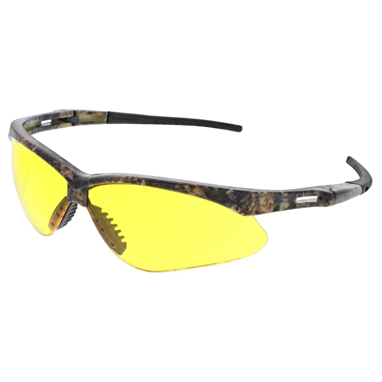 MCR Safety Glasses Memphis MP1 Mossy Oak Frame, Amber UV-AF (MOMP114AF)
