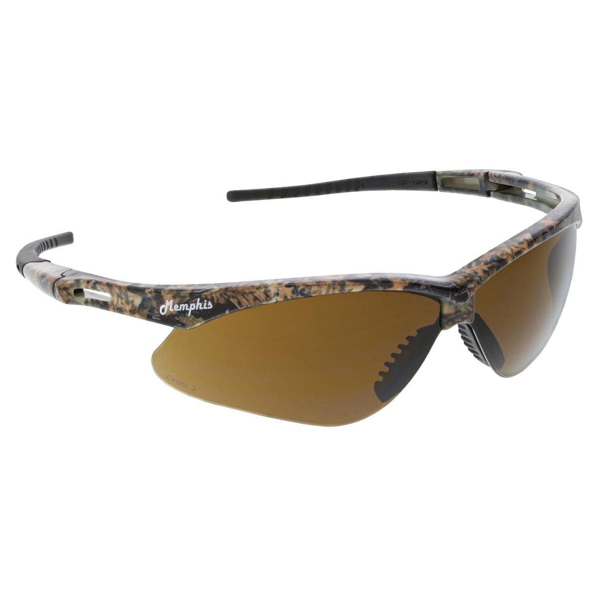 MCR Safety Glasses Memphis MP1 Mossy Oak Frame, Brown (MOMP11B)