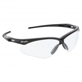 MCR Safety Glasses Memphis MP1 Black Frame, Clear (MP110)