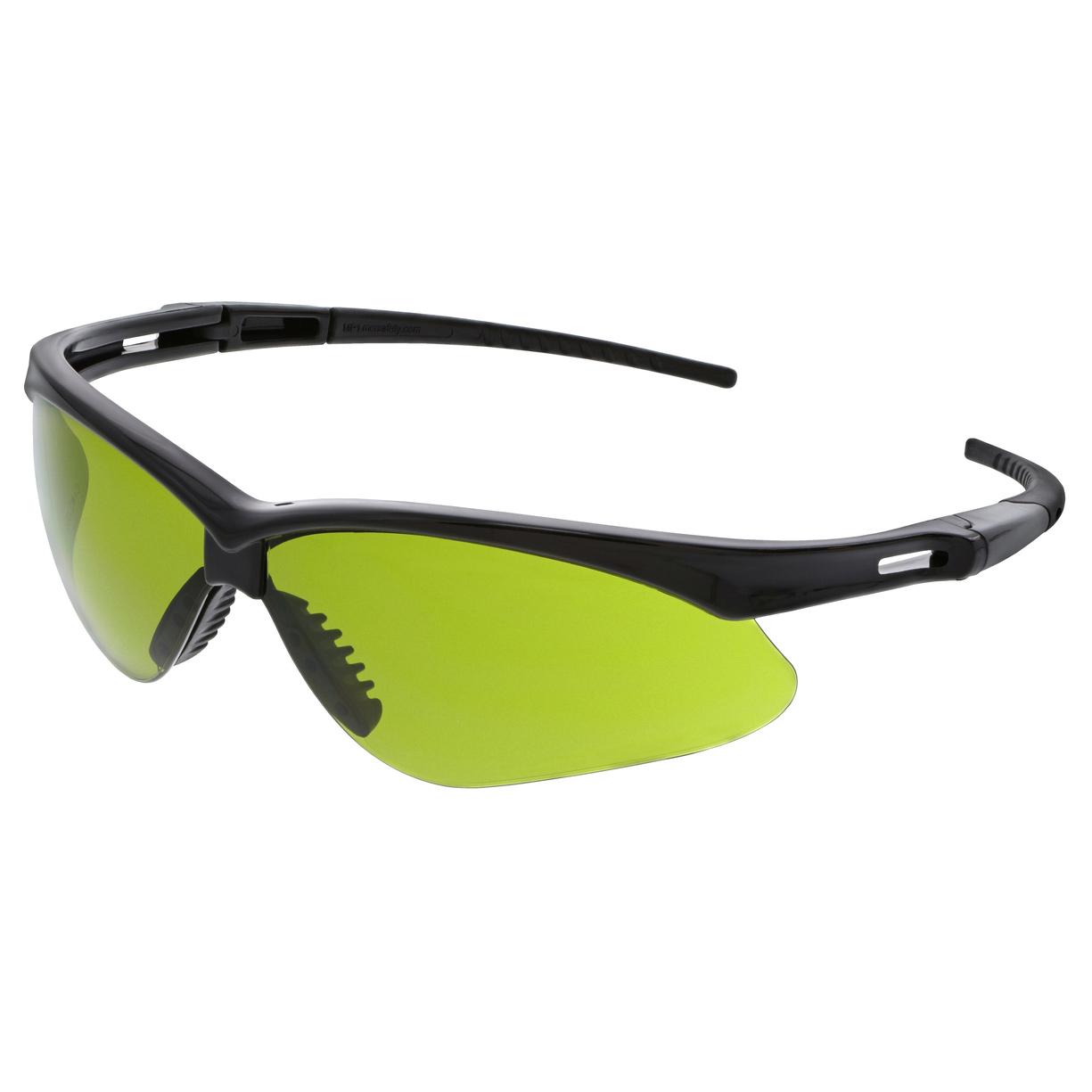 MCR Safety Glasses Memphis MP1 Black Frame, GreenFilter 2.0 (MP1120)