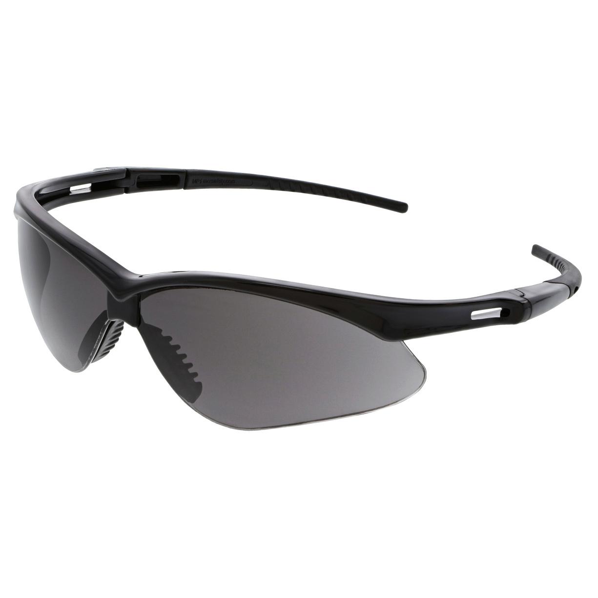 MCR Safety Glasses Memphis MP1 Black Frame, Gray UV-AF (MP112AF)