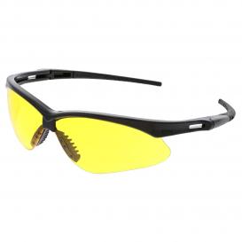 MCR Safety Glasses Memphis MP1 Black Frame, Amber (MP114)