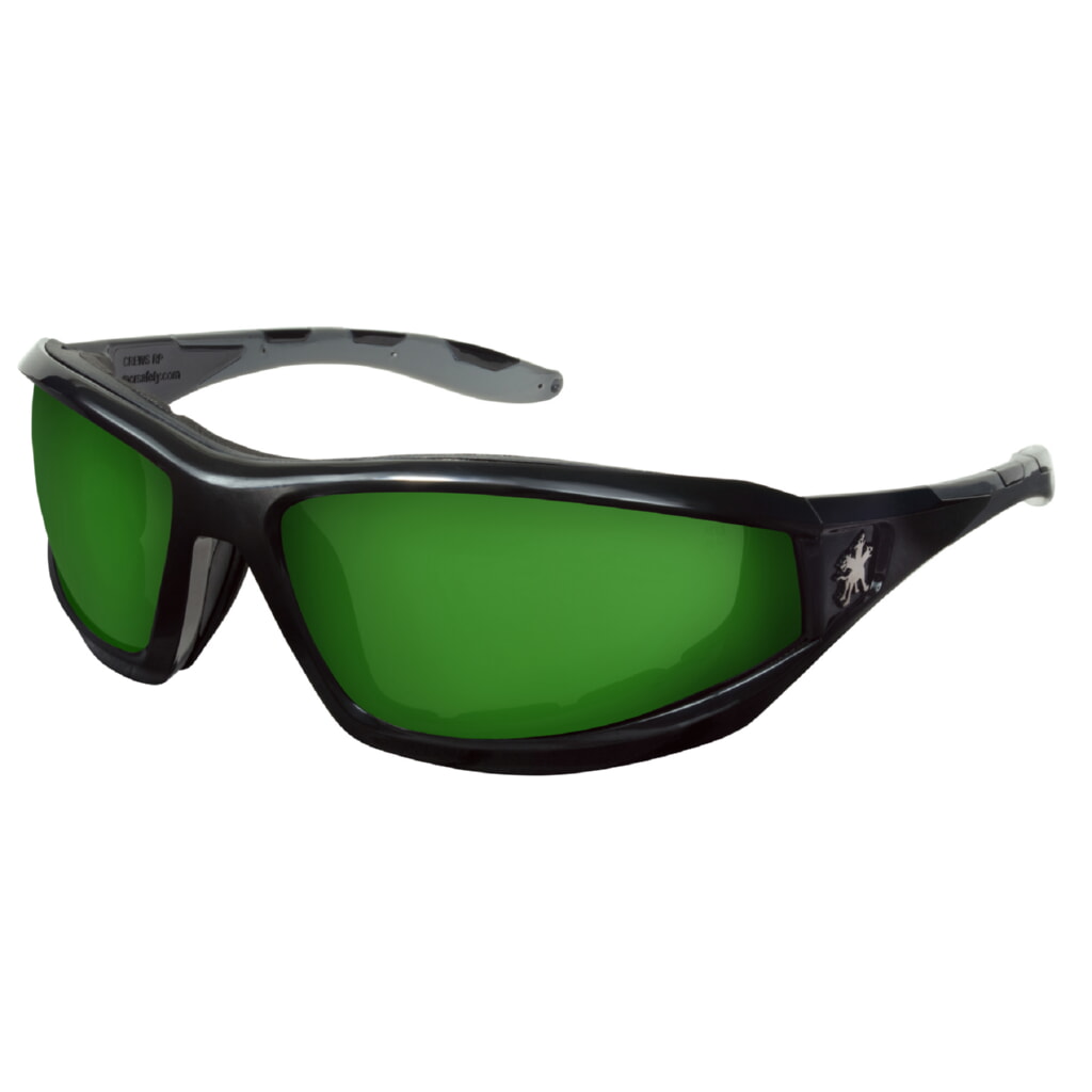MCR Safety Glasses Swagger RP2 Filter 2.0 Green Lenses (RP2120)