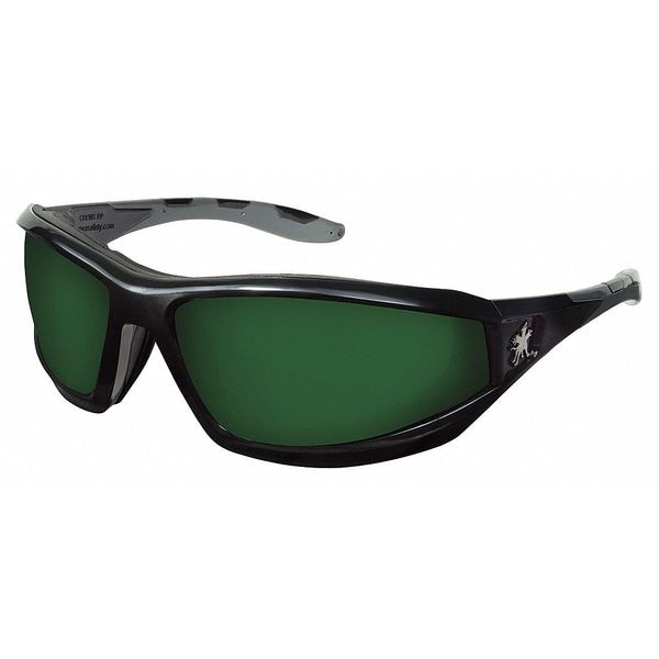 MCR Safety Glasses Swagger RP2 Filter 5.0 Green Lenses (RP2150)