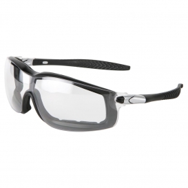 MCR Safety Glasses RT1 Black Frame, Clear AF Lens (RT110AF)