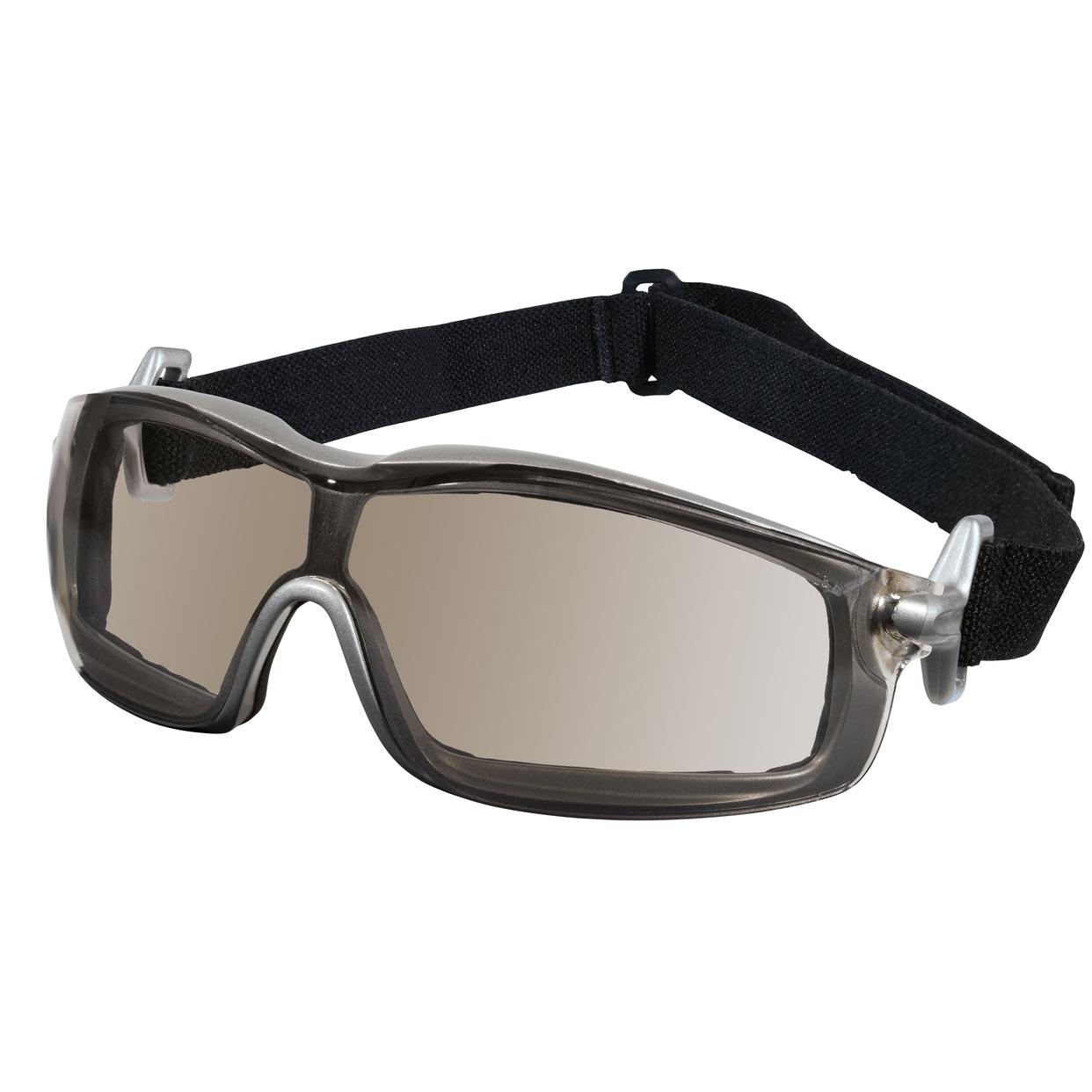 MCR Safety Glasses RT1 Silver Frame, I/O Clear Mirror AF (RT129AF)