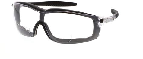MCR Safety Glasses RT1 Black Frame, Magnifier 2.5 CL UV-AF (RTH25AF)