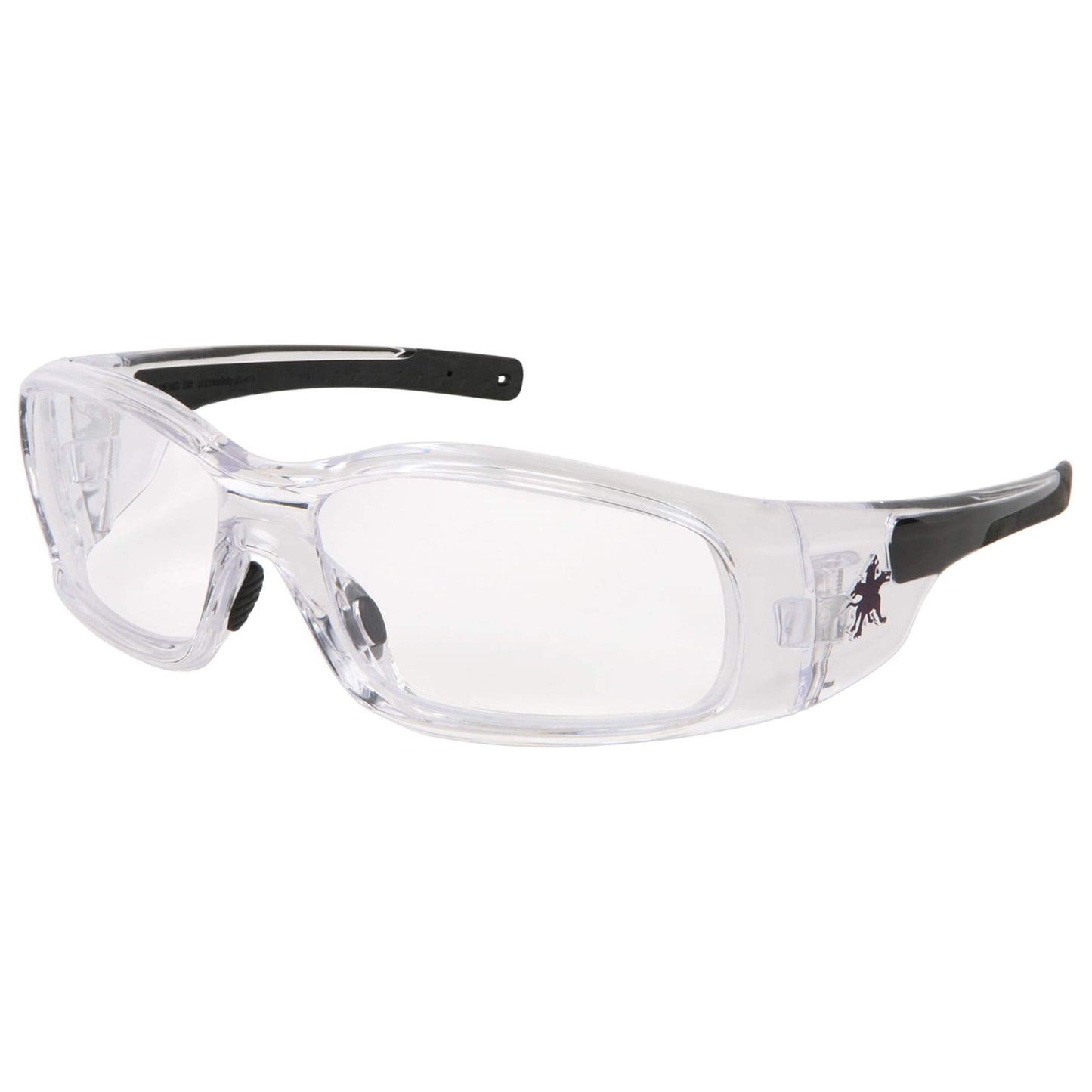 MCR Safety Glasses Swagger SR1 Clear Frame, Clear AF Lenses (SR140AF)