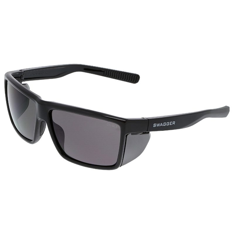 MCR Safety Glasses Swagger SR2 Black Frame, Gray Lenses (SR212)