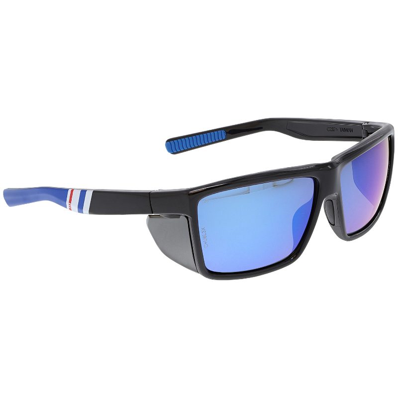 MCR Safety Glasses Swagger SR2 Blk RWB Frm, Bl Dm Max 36 PZ (SR238BZDC)