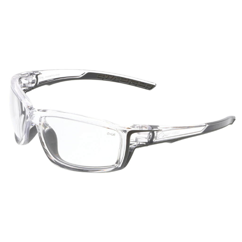 MCR Safety Glasses Swagger SR4 Clear Frame, Clear Lenses (SR410)