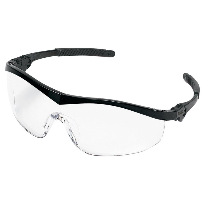 MCR Safety Glasses ST1 Black Frame, Clear UV-AF Lens (ST110AF)