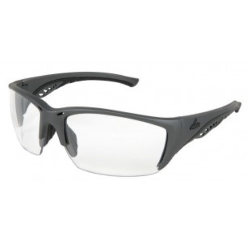 MCR Safety Glasses UD1 Gun Metal Frame, I/O Clear Mirror (UD119)