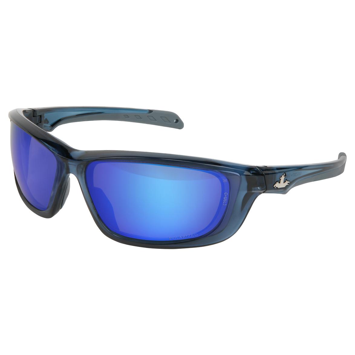 MCR Safety Glasses SwaggerUD1 Dark Blue, Blue Polariz MAX36 (UD128BZDC)