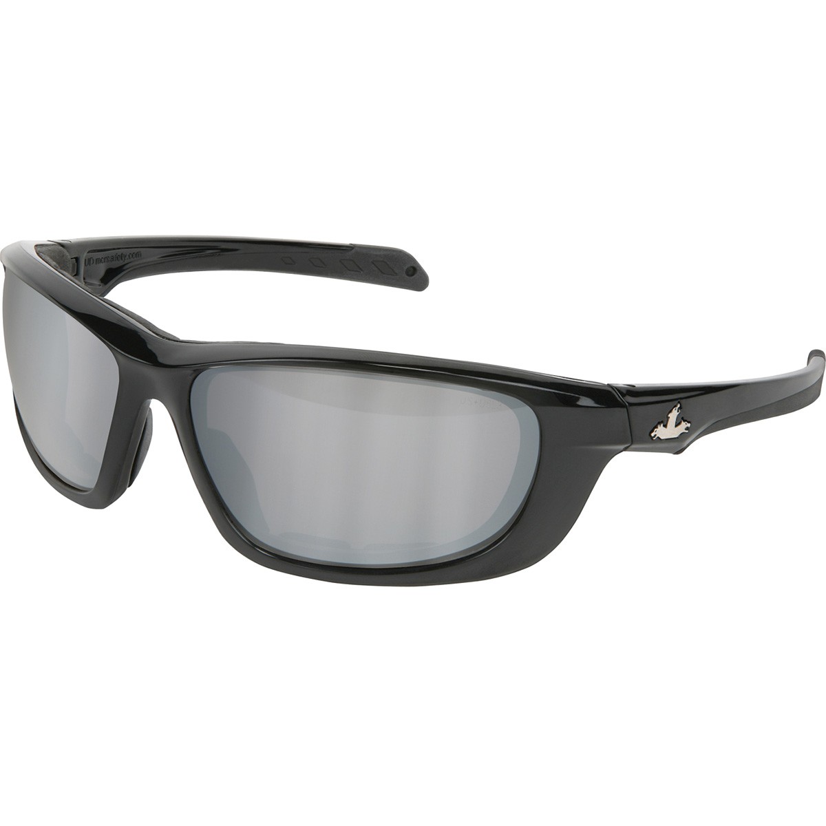 MCR Safety Glasses UD2 Foam Lined, Silver Mirror Lenses (UD217)