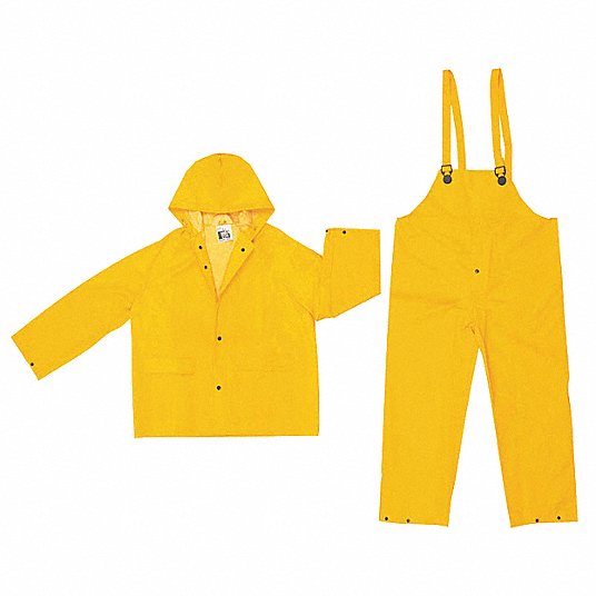 MCR Safety Garments Classic, .35mm, PVC/Poly, Suit, 3 PC, No (2003FM)