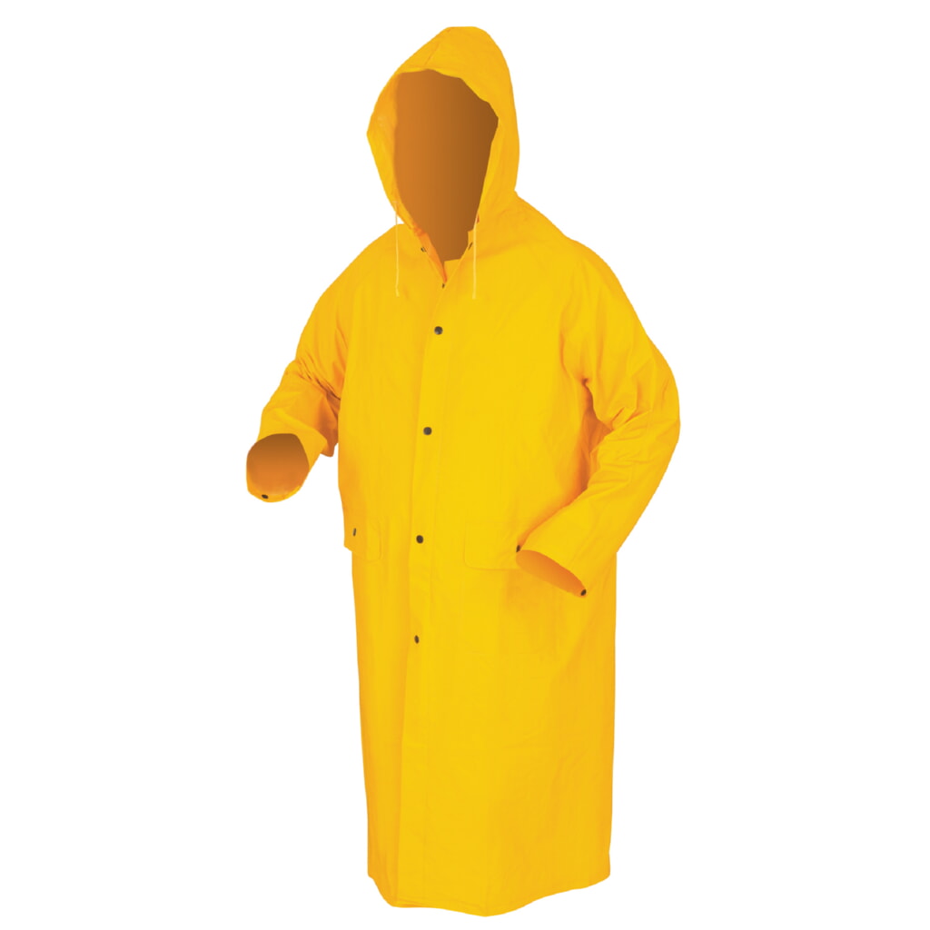 MCR Safety Garments Classic, .35mm, PVC/Poly, 49 Coat, YELLO (200CX3)