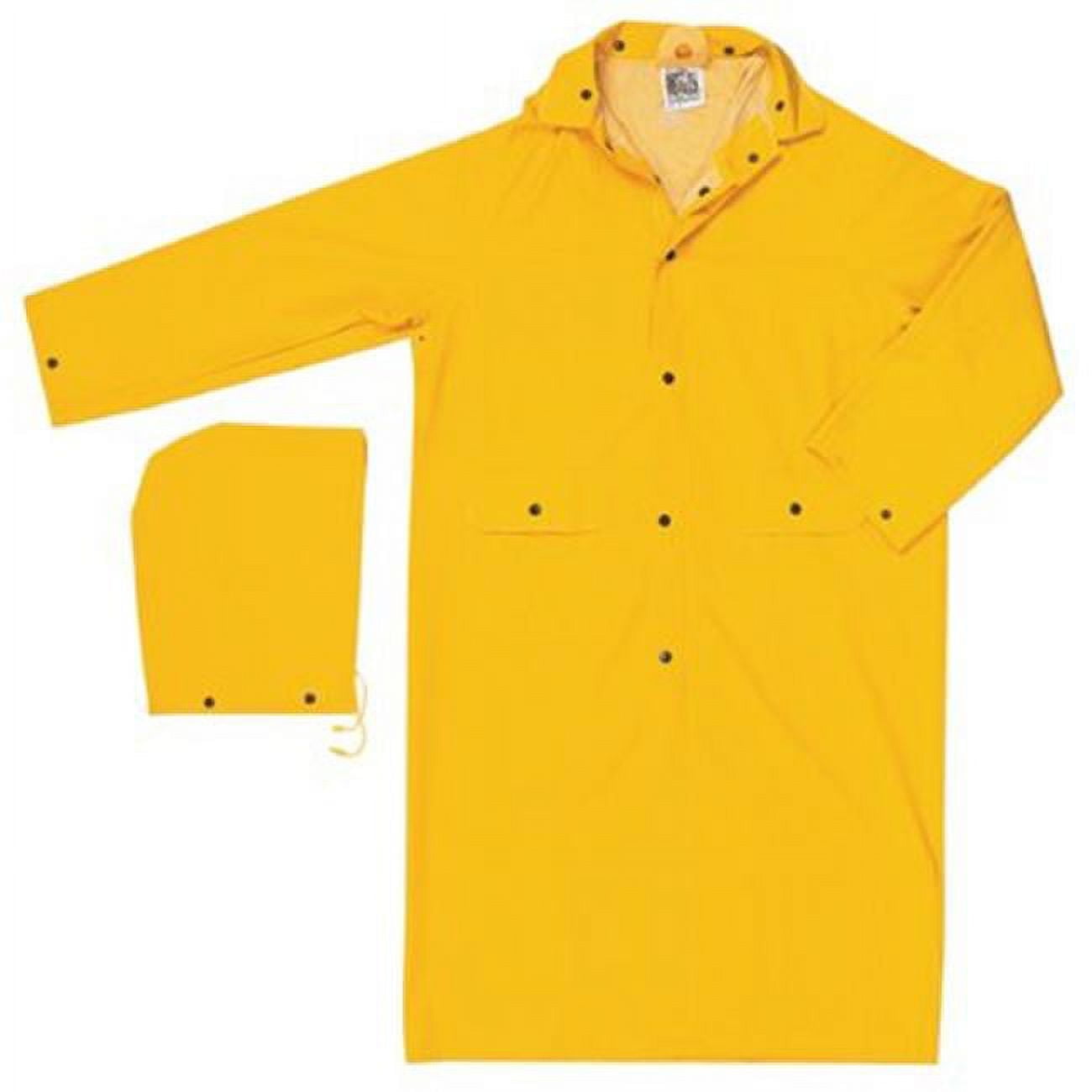 MCR Safety Garments Classic, .35mm, PVC/Poly, 49 Coat, YELLO (200CX4)