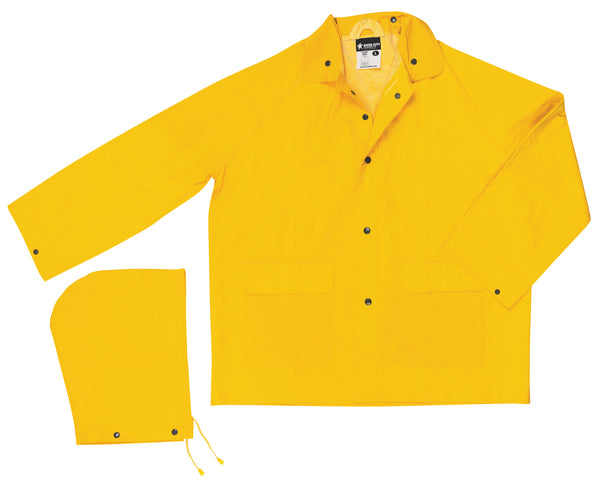 MCR Safety Garments Classic, .35mm, PVC/Poly, Jacket, YELLOW (200JM)