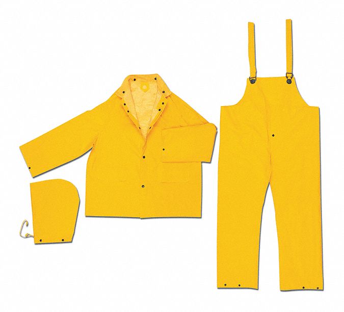 MCR Safety Garments Classic Plus, .35mm, PVC/Poly, Suit, 3 P (2403M)