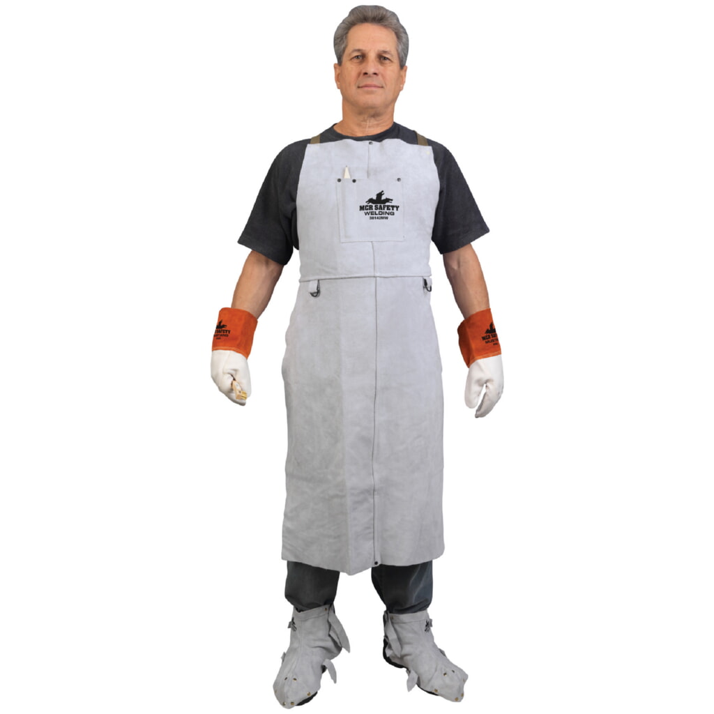 MCR Safety Garments Mphs Welding Leather 24x42 Bib Apron (38142MW)