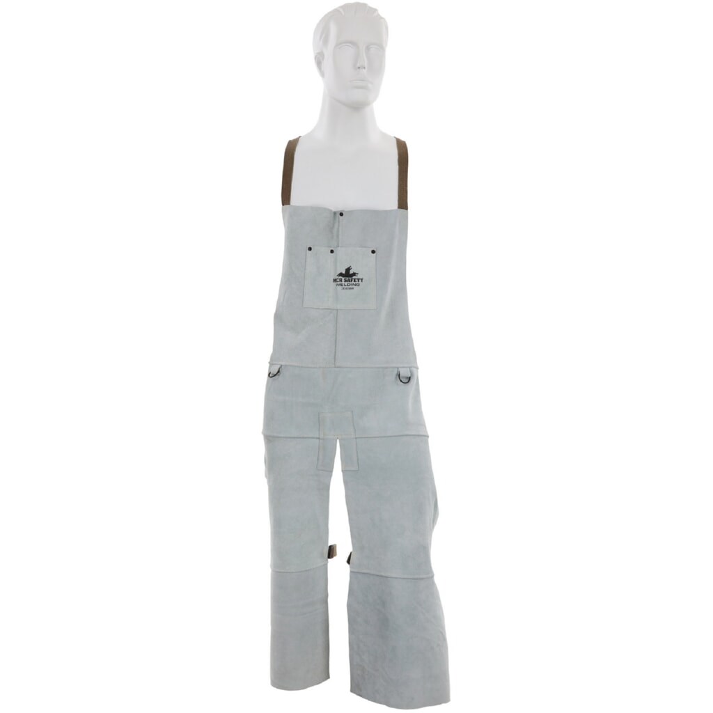 MCR Safety Garments Mphs Wlding Lthr Split Leg 42" Bib Apron (38242MW)