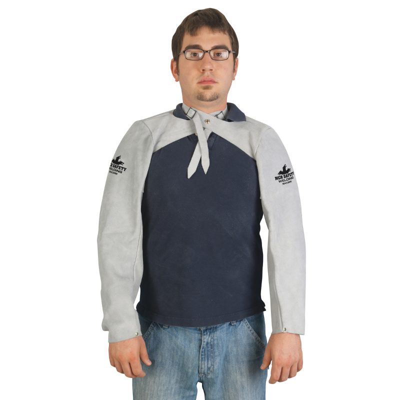 MCR Safety Garments Mphs Wld Lthr 23" Welding Slv W/Snap (38423MW)