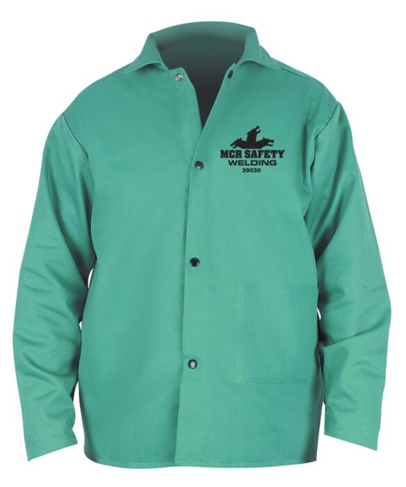 MCR Safety Garments F/R GREEN COTTON 30" JACKET L (39030L)