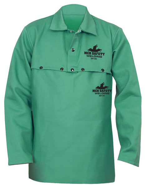 MCR Safety Garments F/R Green Cotton Cape Sleeve (39100S)