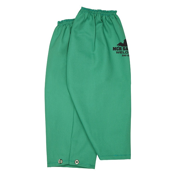 MCR Safety Garments F/R GREEN COTTON 18" SLEEVE SNAP WRIST (39518)