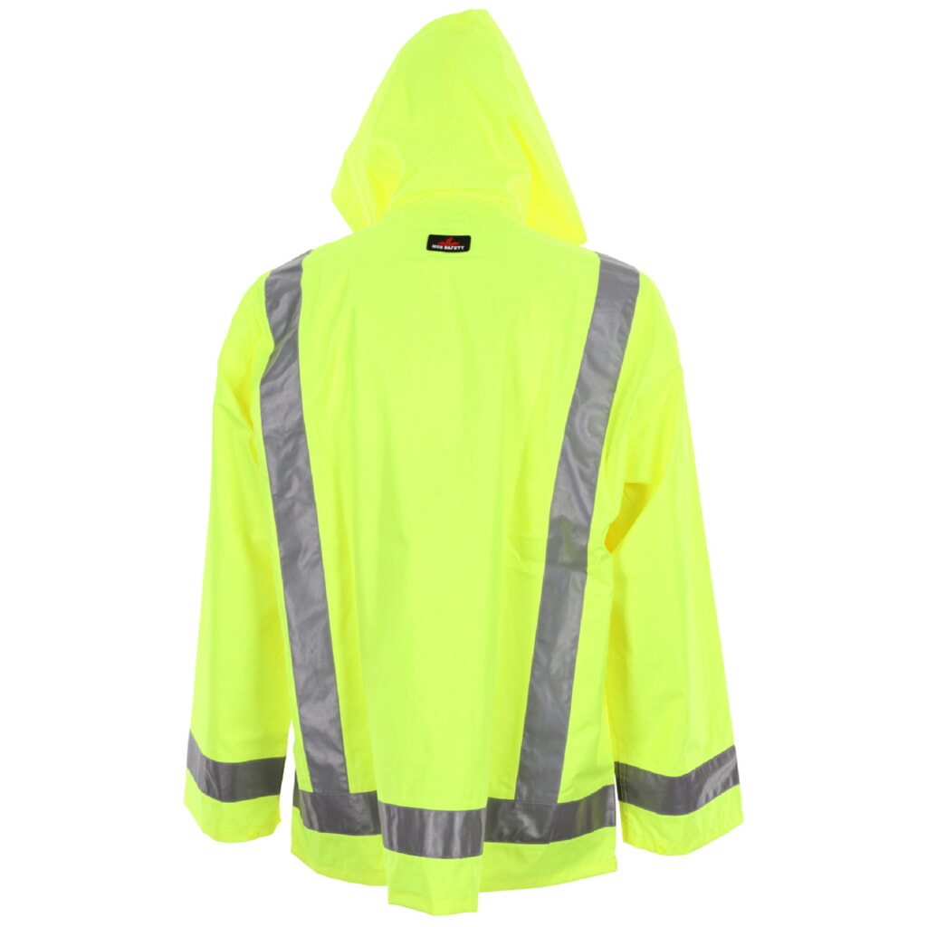 MCR Safety Garments Poly/PU,Class 3,Jacket,Lime S (500RJHS)