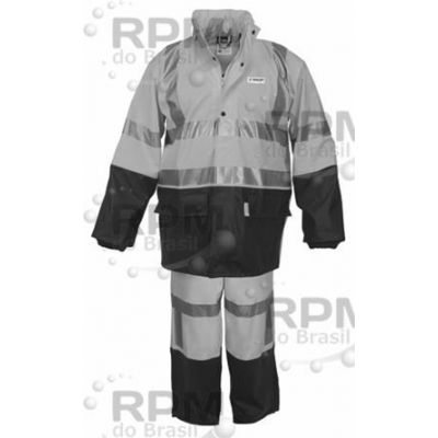 MCR Safety Garments .40mm Pu/ Poly, 3 Pc Suit,2 tone L (5182SL)