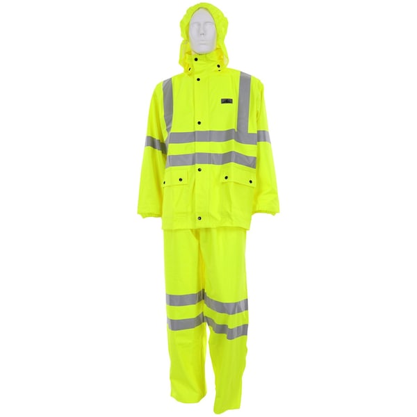 MCR Safety Garments .40mm Stretch Pu/Cotton Poly, 2 Pc Suit (5182X7)