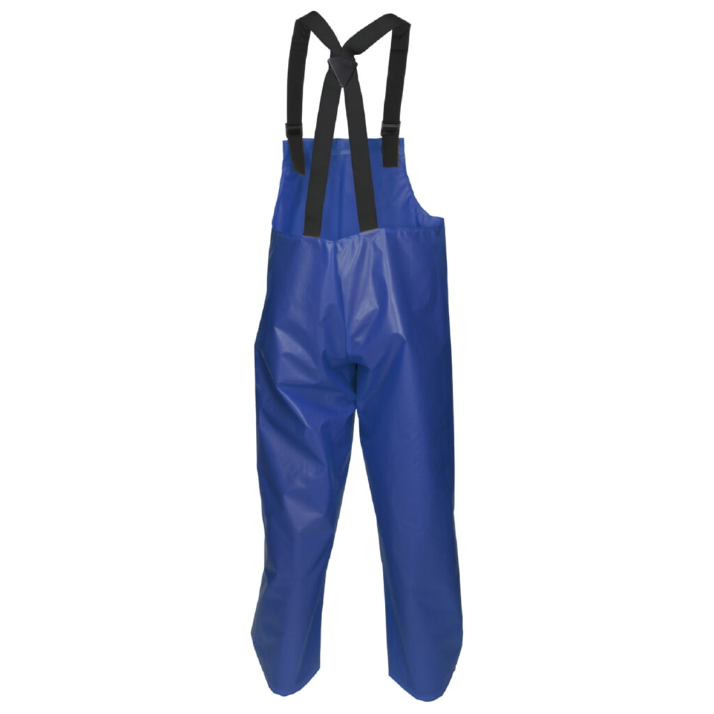 MCR Safety Garments .25mm, TPU/Nylon, Bib Pant, Blue X4 (563BFX4)