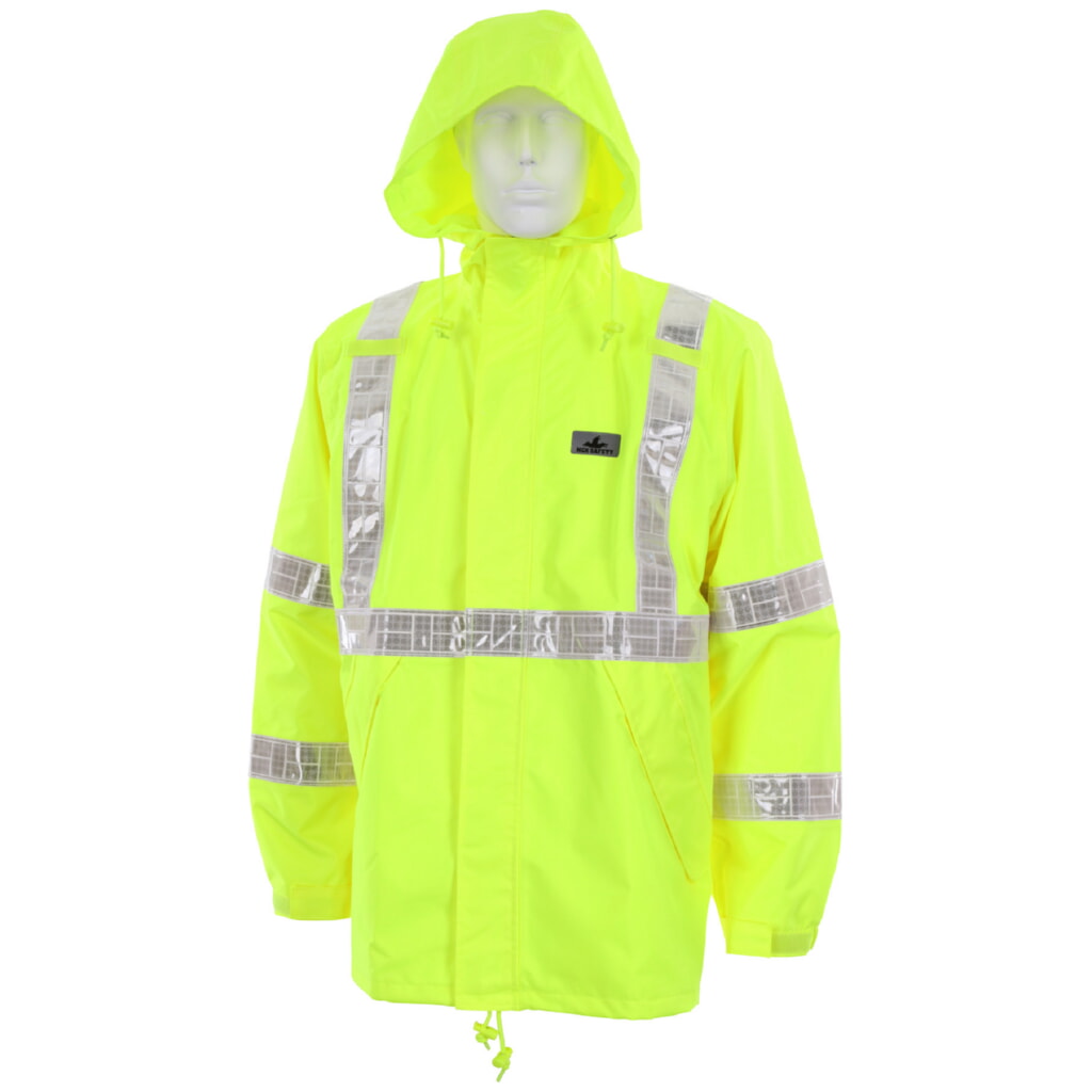 MCR Safety Garments Breathable Pu/Poly, Class 3 Jacket W/ H (598RJHX2)
