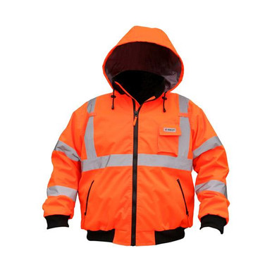 MCR Safety Garments Bomber Plus 2-1 Class 3 Orange X4 (BP2CL3OX4)