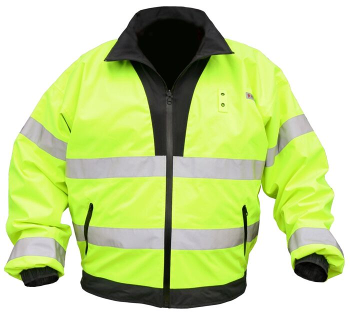 MCR Safety Garments Bomber Class 3 Reversible Lime L (BRCL3LL)