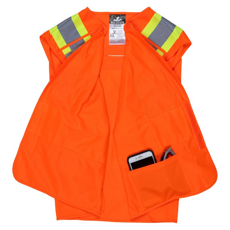 MCR Safety Garments Body Warmer, CSA, Breakaway Orange L (BWCCS2SBOL)