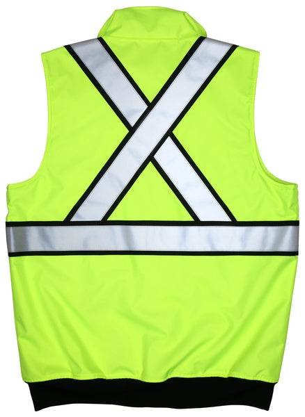 MCR Safety Garments Body Warmer, CSA, Lime X3 (BWCS2LX3)
