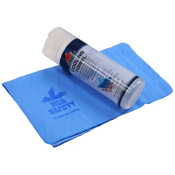 MCR Safety Garments Blue PVA Cooling Towel – 30"L x 14" W (CGT03)
