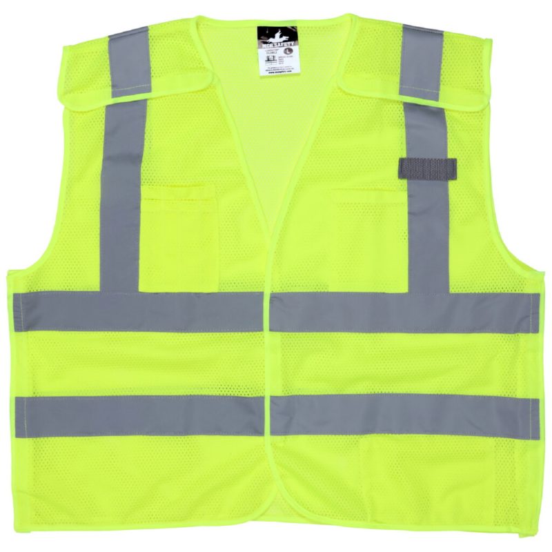 MCR Safety Garments Class 2, Tear-Away, 2 –Hor Stripes X2 (CL2ML2X2)
