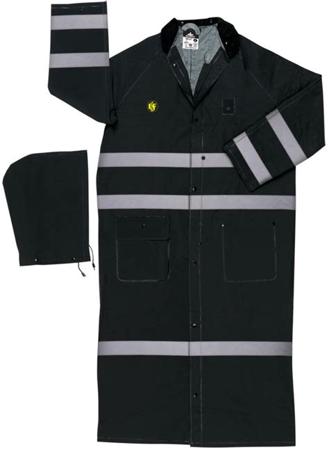 MCR Safety Garments .35mm,PVC/Poly, Coat, LF,Refl (FR267CRX2)